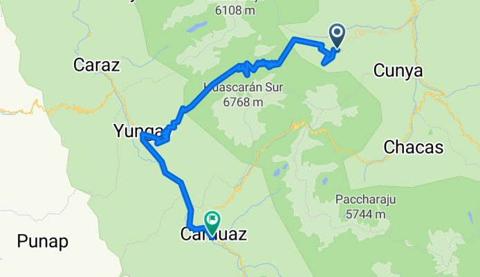 Long bike tour through Carhuaz