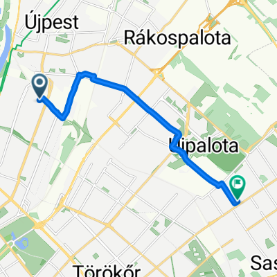 Quick ride from Budapest XIII. kerület to Majorszegidűlő