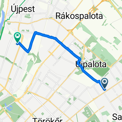 Short bike tour from Majorszegidűlő to Budapest XIII. kerület