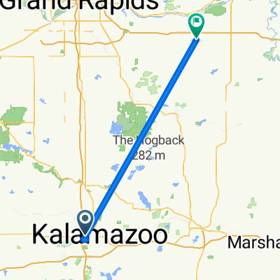 Brief bike tour from Kalamazoo charter township to Boston