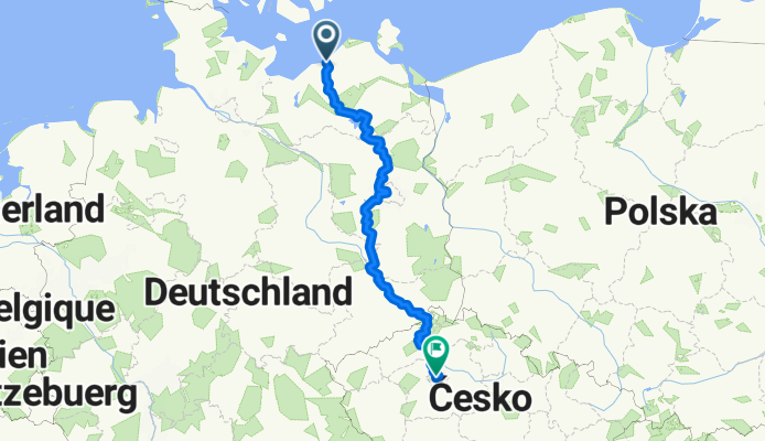 Plan A Rostock-Berlin-Dresden-Prag