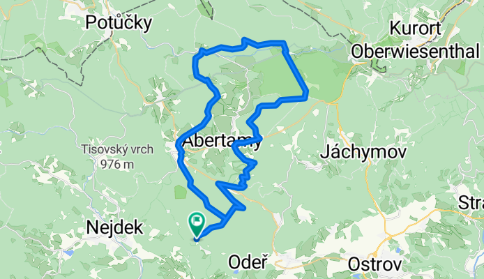 Lužec-Myslivny-Plešivec-Pstruží-Lužec 42km