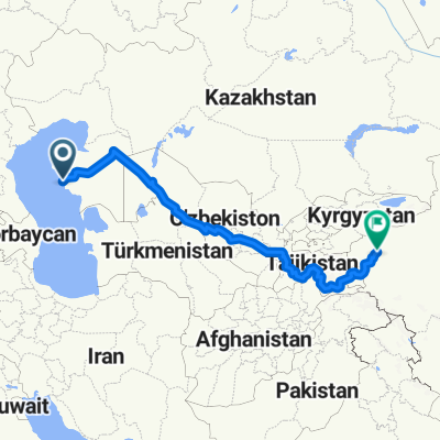 Central Asia to Kashgar
