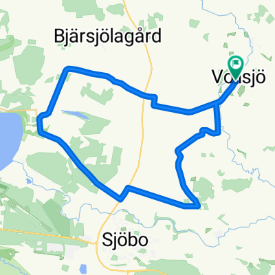 Lengthy ride through Vollsjö