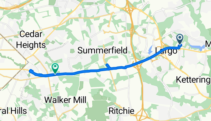 bike tour from Bowie to Capitol Heights