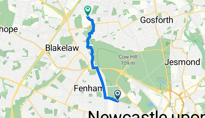 Nuns Moor to St Cuthberts