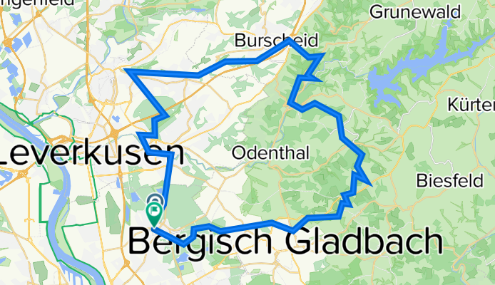 Quer durch den Bürgerbusch entlang des Wiembachtal/ Burscheid/Altenberg/Eikamp/Paffrath
