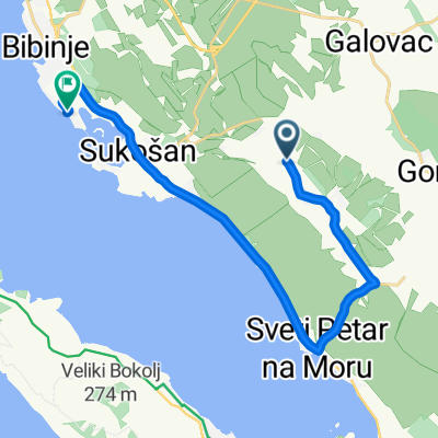 bike tour from Sukošan to Bibinje