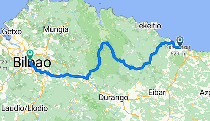 camino Costa 2. Etappe Mutriku - Bilbao