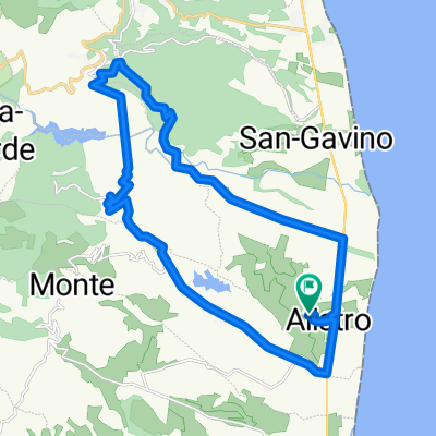 Ausfahrt durch San-Giuliano