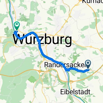 Ausfahrt durch Würzburg