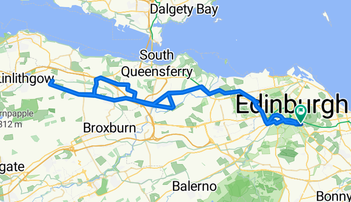 Edinburgh - Linlithgow rtn via Kirkliston