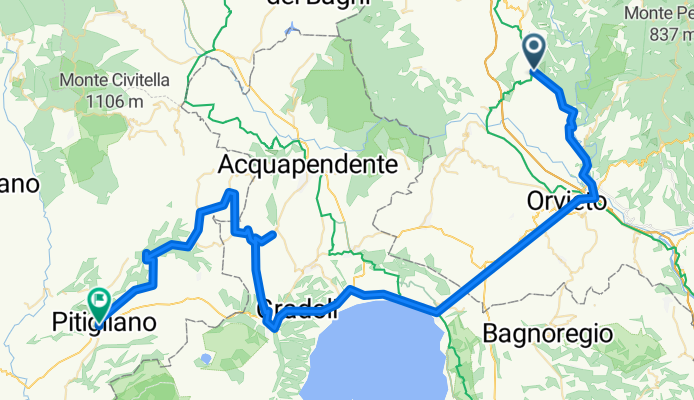 Von Bolsena nach Pitigliano