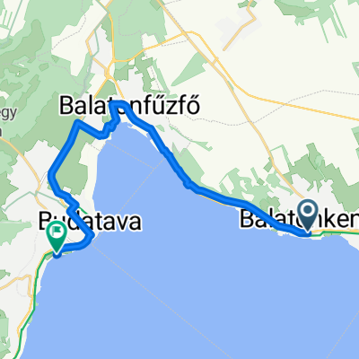 ride from Balatonkenese to Balatonalmádi