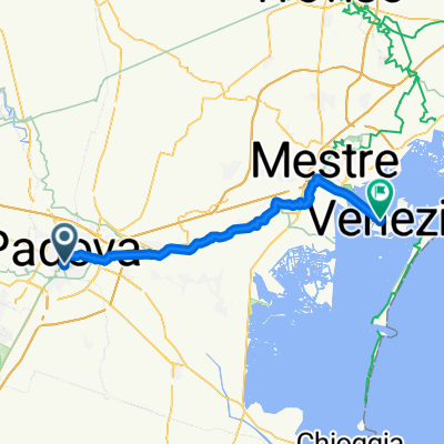 Lange Ausfahrt von Padua nach Venedig
