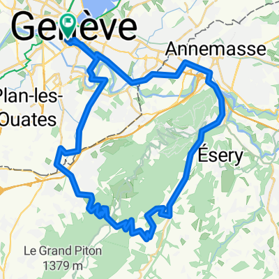 Genève - le salève par la croisette