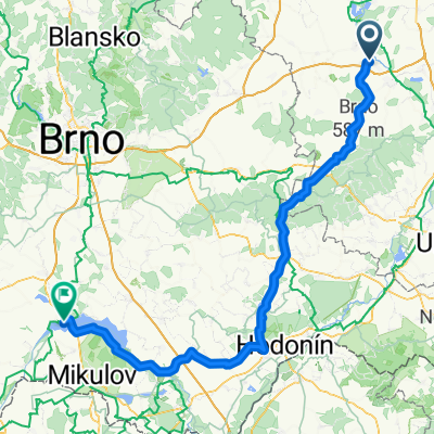 BM - Nove Mlyny via Brdo Stupava Korycany Kyjov spodem Mutenice Dolni Vestonice