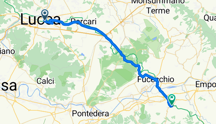 Lucca nach San Miniato