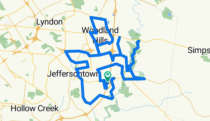 50 mile route through Jtown and Middletown