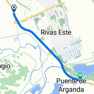 Short bike tour from Rivas-Vaciamadrid to Arganda del Rey