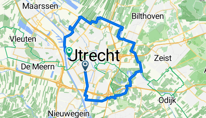 Lengthy bike tour through Utrecht