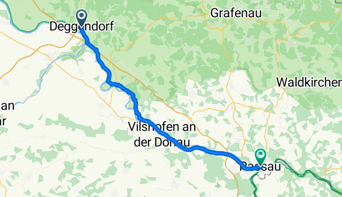 Luitpoldplatz 22 nach Untere Donaulände 1 Passau