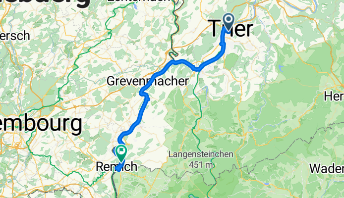 Mosel Radtour Trier nach Remich
