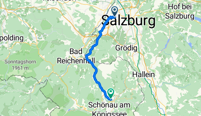 Etap 1 - Salzburg - Berchtesgaden