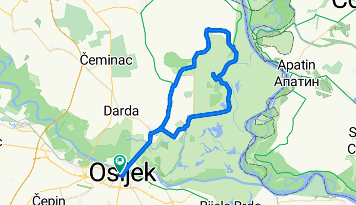 Bilje, Tikveš, Zlatna Greda i natrag