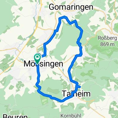 Ausfahrt durch Mössingen