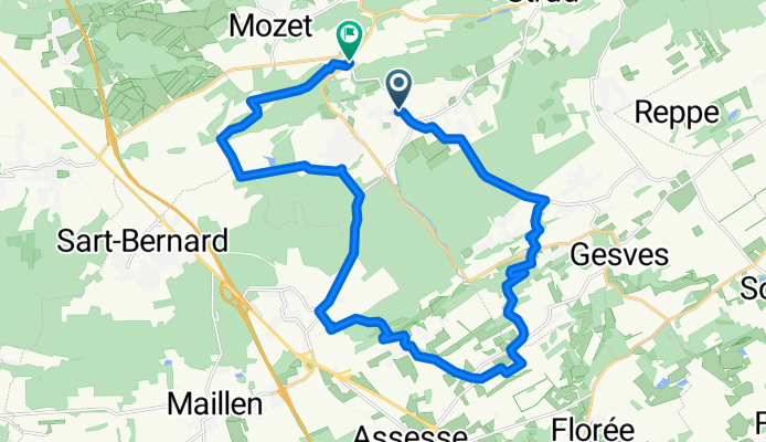 bike tour through Gesves