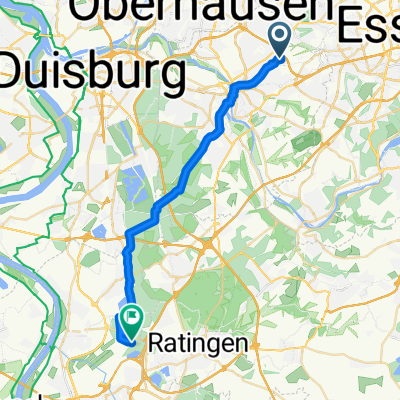 Mülheim Winkhausen - Düsseldorf Flughafen Startbahn