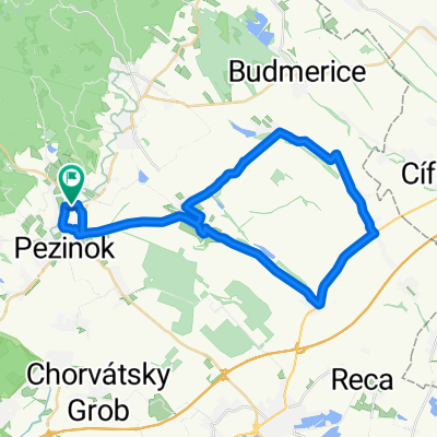 Long bike tour through Pezinok