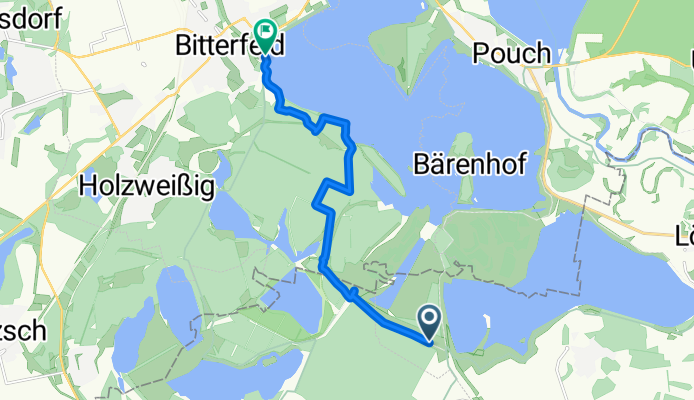 Kurze Radrunde von Löbnitz nach Bitterfeld-Wolfen