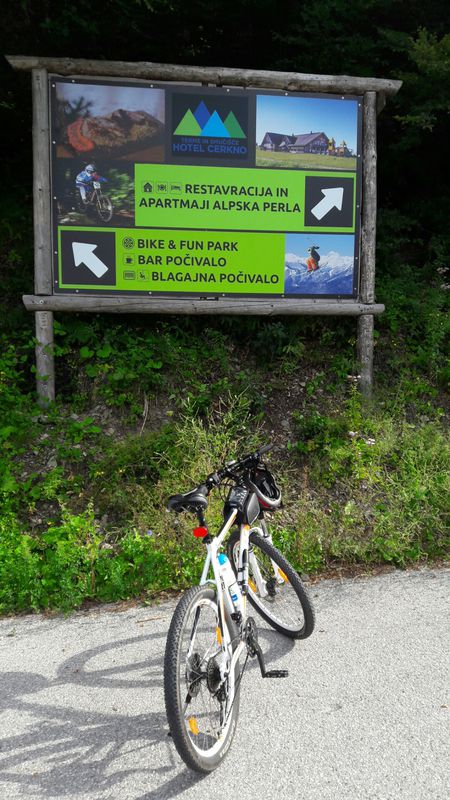 bike from Cerkno to Ski resort Cerkno