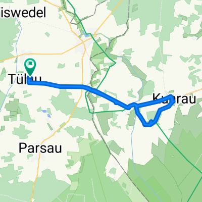 Tülau nach Kunrau zum Schloß und zurück