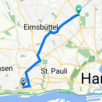 Short bike tour through Hamburg