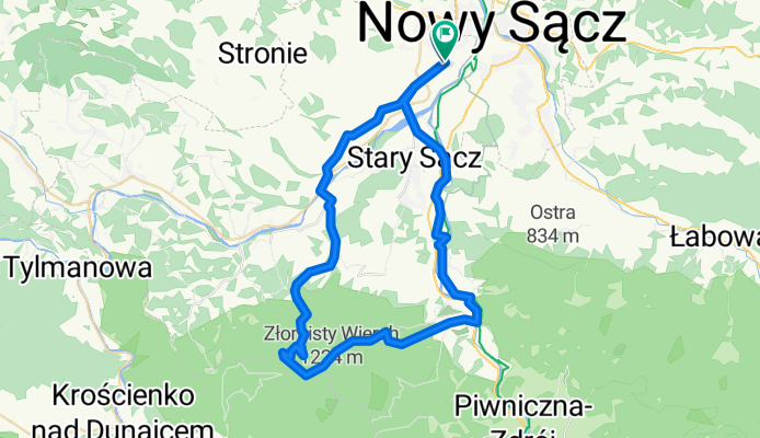 przehyba-rytro niebieskim