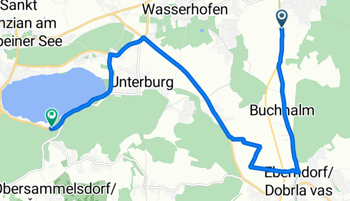 Schnelle Ausfahrt durch Sankt Kanzian am Klopeiner See