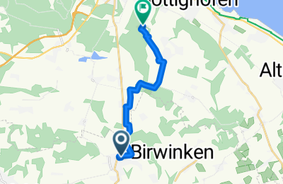 Route in der Bikemap App öffnen