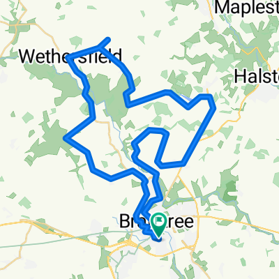 Lengthy bike tour through Braintree
