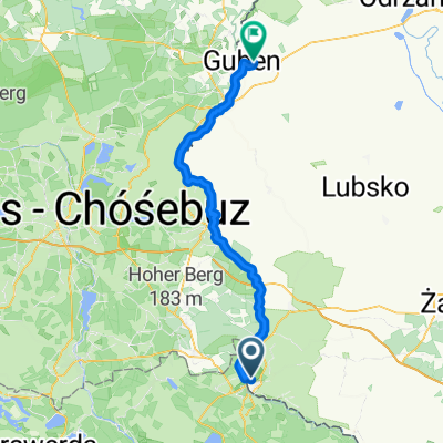 Odra- Nysa - odcinek 1 -  Bad Muskau - Gubin ok 70km
