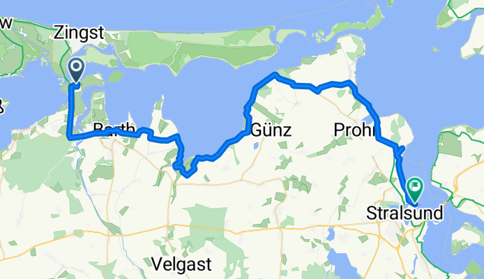 Long ride through Stralsund
