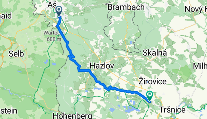 Od Aše po Jablunkov, den 1.: Aš - Františkovy lázně