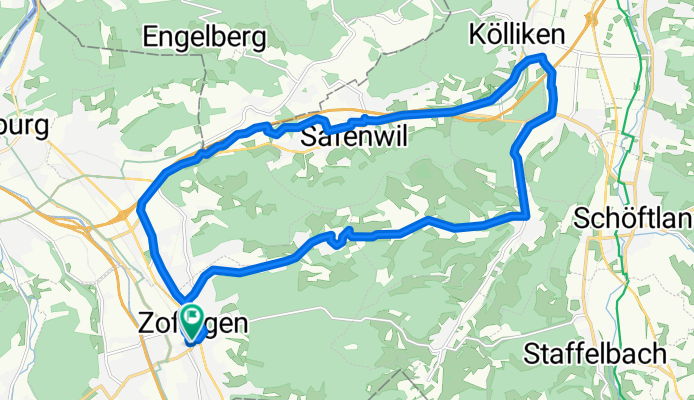 Mühlethal, Uerkheim, Kölliken, Safenwil, Zofingen