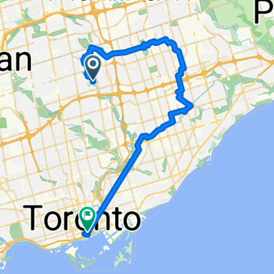 Lengthy bike tour through Toronto