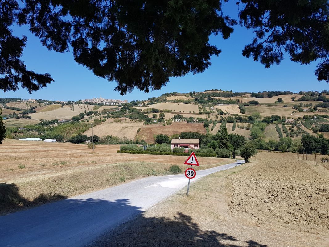 Long bike tour through Civitanova Marche