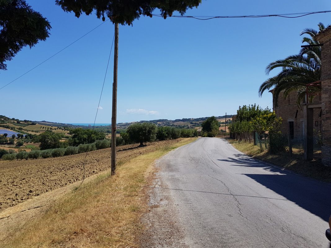 Long bike tour through Civitanova Marche