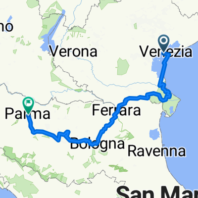 Venedig Parma über Po Delta