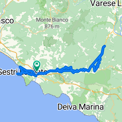 Lengthy bike tour through Sestri Levante